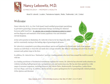 Tablet Screenshot of drnancylebowitz.com